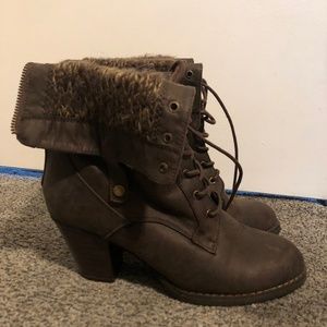JustFab adjustable height ankle boots (women’s 8)